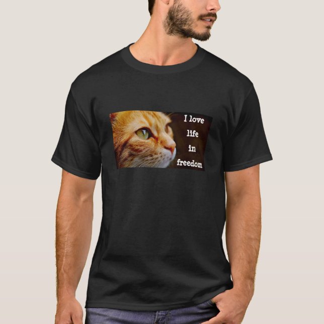 T-shirt Life In Freedom (sombre) (Devant)