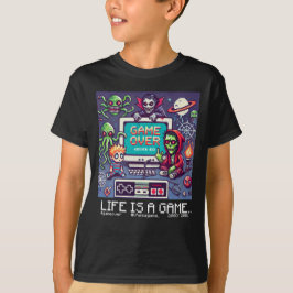 T-shirt Life Is A Game... : Game Over (gamin gamer gamer)