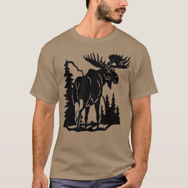 T-shirt Life Is Better In The Adirondacks Moose (Devant)