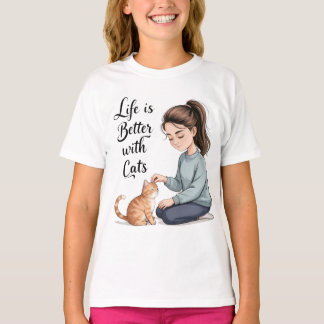 T-shirt Life Is Better With Cats