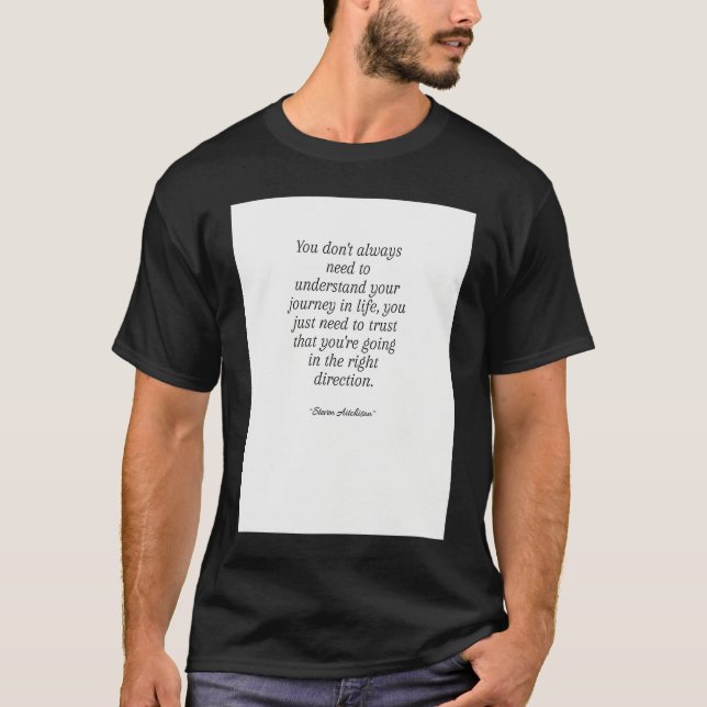 T-shirt Life Quote (Devant)
