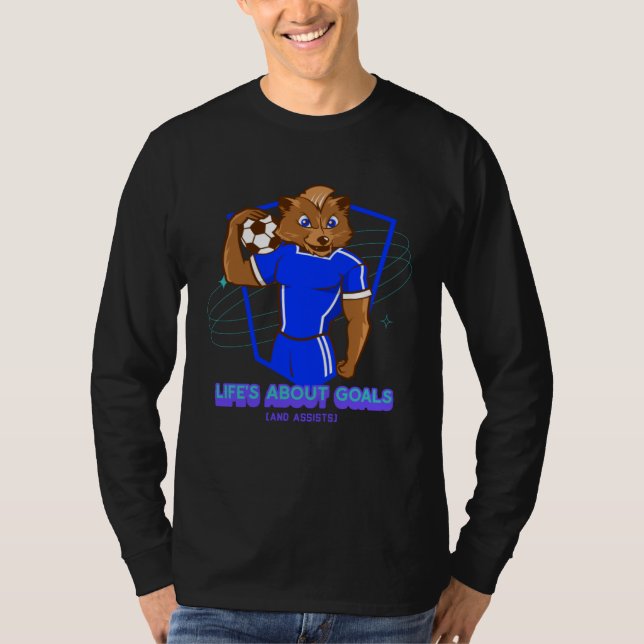 T-shirt Life s About Goals & Assists  Soccer  Football  5 (Devant)