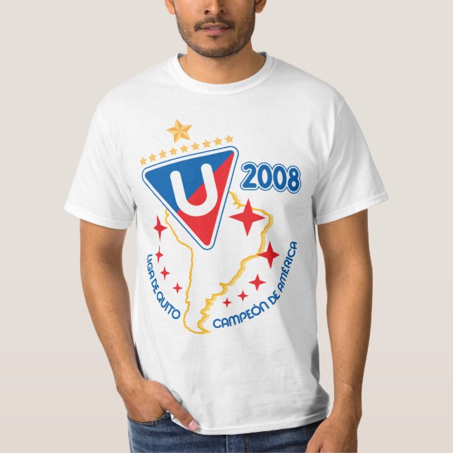 T-shirt Liga De Quito Campeon De Amérique (Devant)