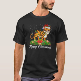 T-shirt Liger Amoureux des animaux correspondant Santa Hat
