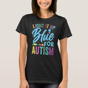 T-shirt Light It Up Blue Autism