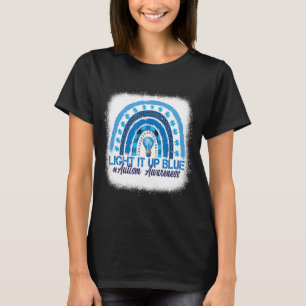 T-shirt Light It Up Blue Rainbow