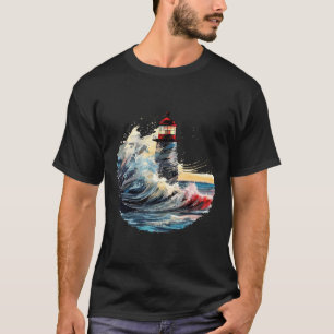 T-shirt Lighthouse Sea World Ocean Beauty Discovery Voyage