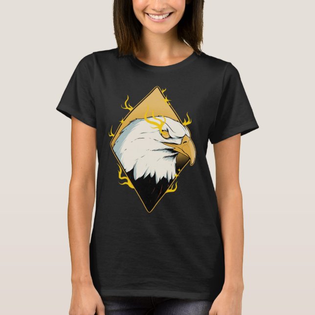 T-shirt Lightning American Bald Eagle Bird Watcher Bird Ea (Devant)