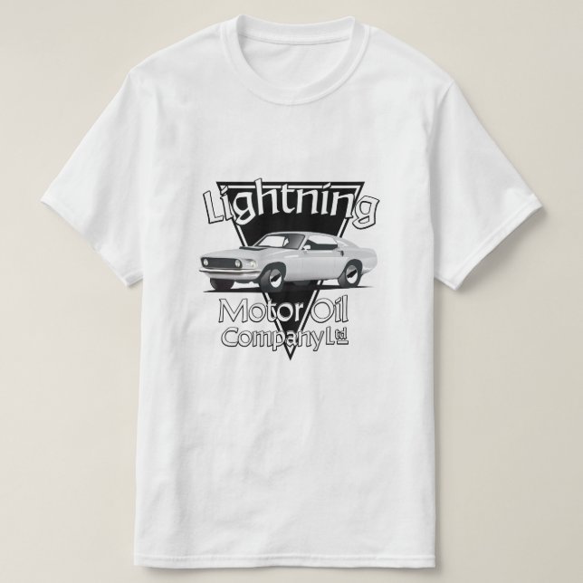T-shirt Lightning Motor Oil Company Ltd. (Design devant)