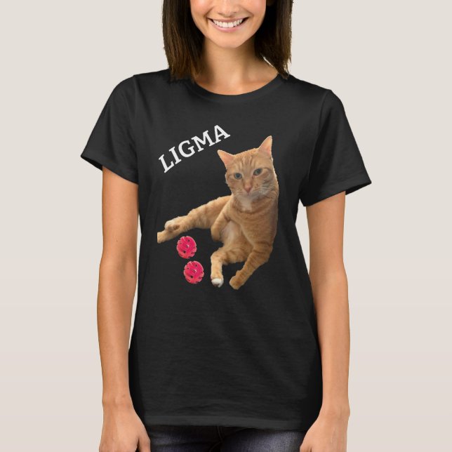 T-shirt Ligma Joke Chat avec jouets (Devant)