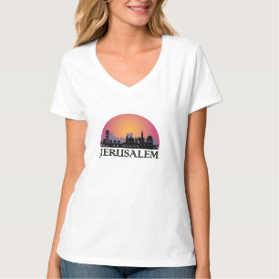 T-shirt Ligne aérienne Jérusalem - Voyage Israël