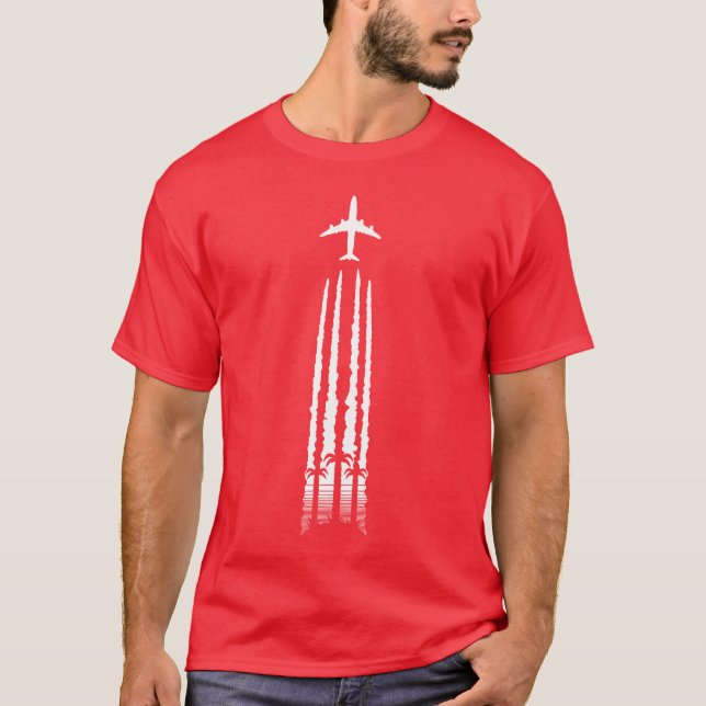 T-shirt Ligne aérienne tropicale (Devant)
