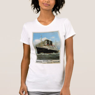 T-shirt Ligne Ancre ~ New York - Glasgow