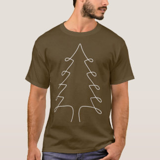T-shirt LIGNE ART NOËL ARBRE TEMPS Décembre Vib