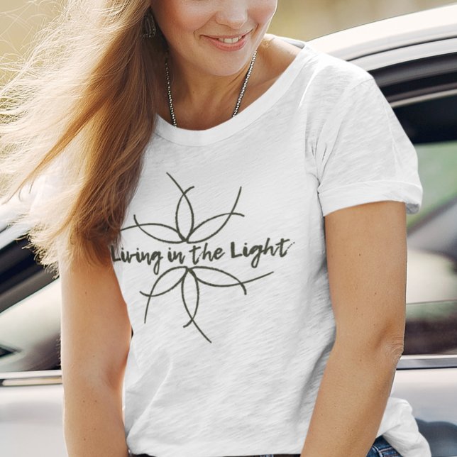 T-shirt Ligne Art Script Typographie Vêtements chrétiens (Créateur téléchargé)