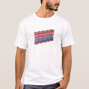 T-shirt Ligne avec différentes huiles de moteur automobile