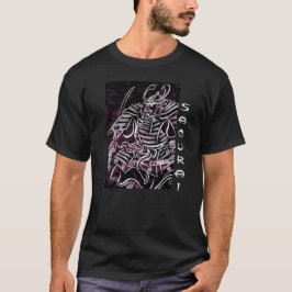 T-shirt Ligne blanche samouraï pièce en t de shogoun