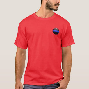 T-shirt Ligne bleue mince