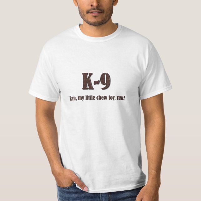 T-shirt Ligne bleue mince K9 (Devant)