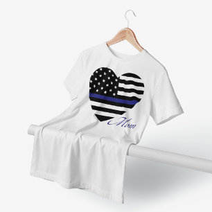 T-shirt Ligne Bleue Mince : Police Maman Débardeur