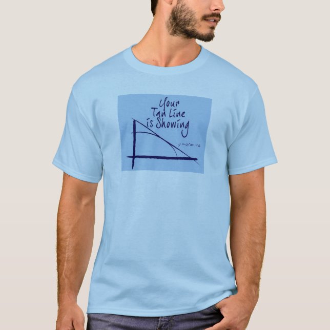 T-shirt Ligne bronzage chemise de plaisanterie (Devant)