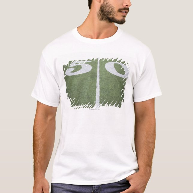 T-shirt Ligne cinquante sur le champ de sports (Devant)