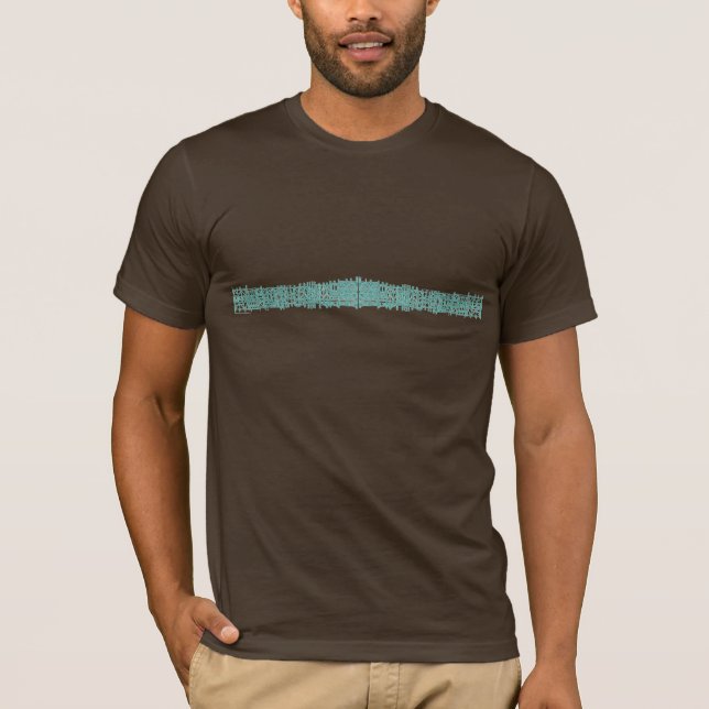 T-shirt Ligne D d'habillement de griffonnage de Galvanek (Devant)