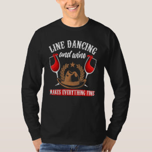 T-shirt Ligne Danse Vin Pays Pays Ligne Danse