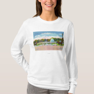 T-shirt Ligne d'arrivée de voie de course de Saratoga vue