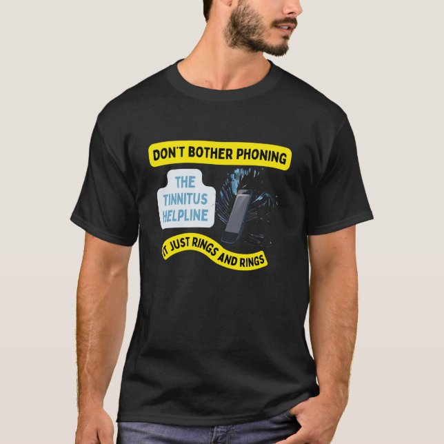 T-shirt Ligne d'assistance Tinnitus (Devant)
