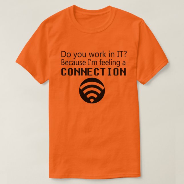 T-shirt Ligne de collecte informatique (Design devant)