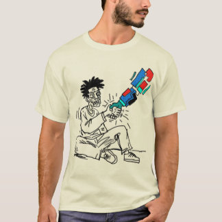 T-shirt Ligne de conception d'art de collaboration de robo