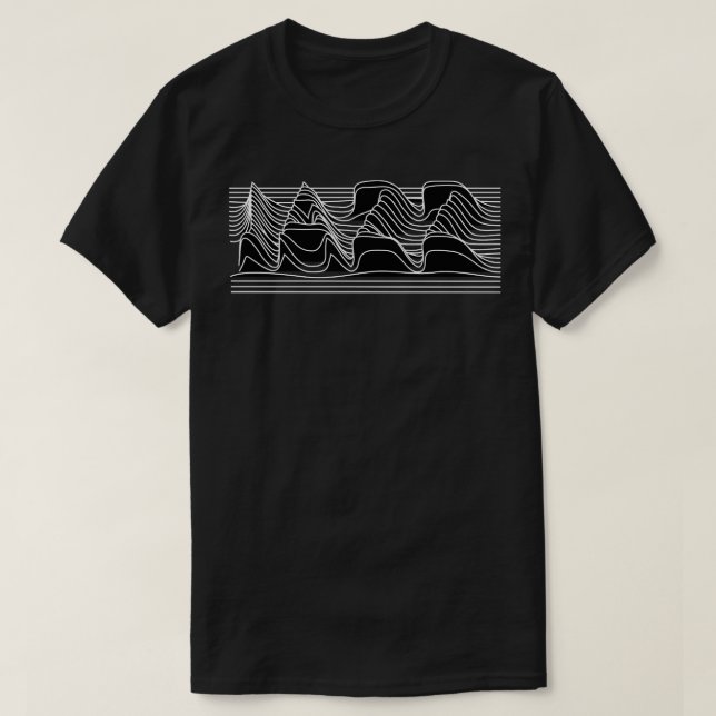 T-shirt ligne de jazz 1 (Design devant)