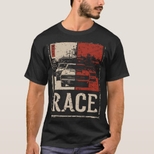T-shirt Ligne de pointe - Vitesse moyenne ville en Gris et