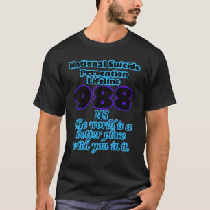 T-shirt Ligne de vie nationale pour la prévention du suici