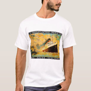 T-shirt Ligne française ~ Paris-Le Havre-Nouvel York