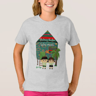T-shirt Ligne Hugot "Laro tayo", Bahay Kubo, Philippines