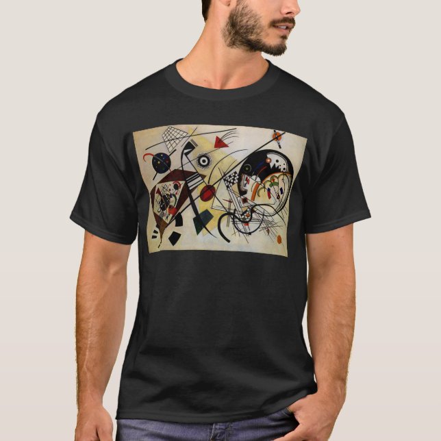 T-shirt Ligne ininterrompue Kandinsky Transverse (Devant)