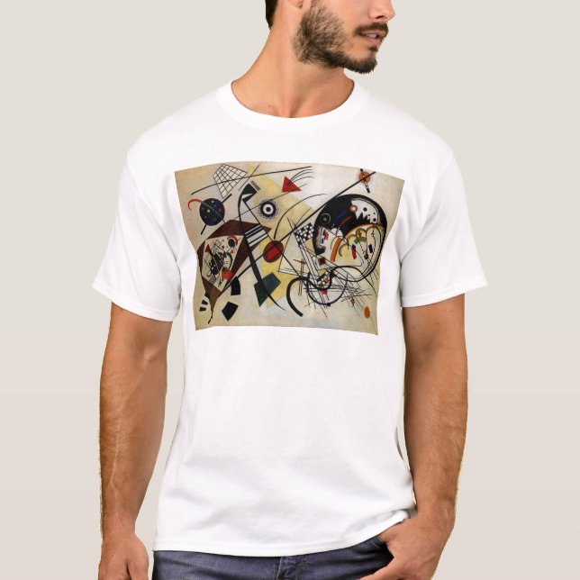 T-shirt Ligne ininterrompue Kandinsky Transverse (Devant)