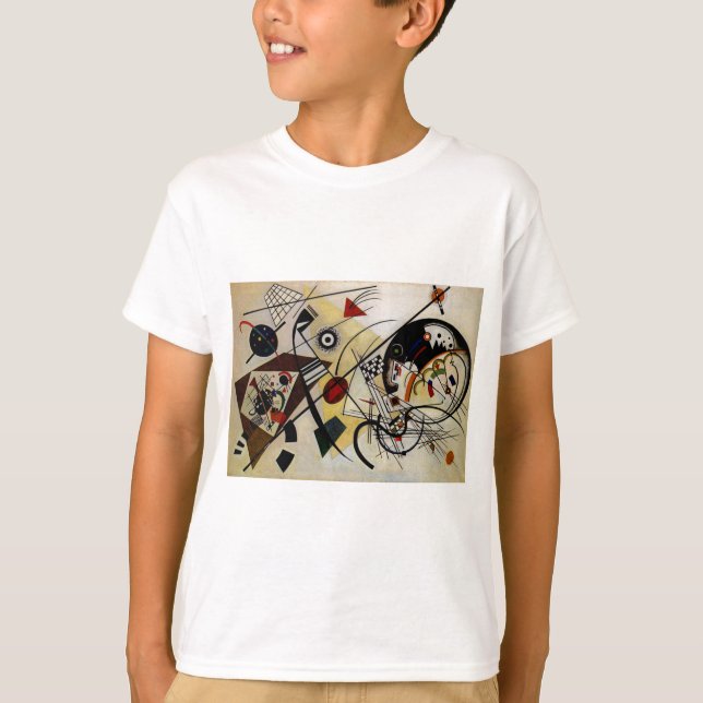 T-shirt Ligne ininterrompue Kandinsky Transverse (Devant)