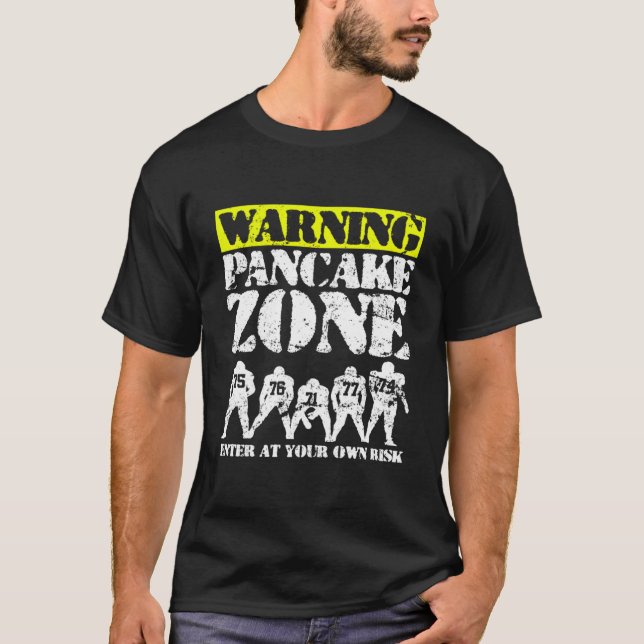T-shirt Ligne offensive de football (Devant)