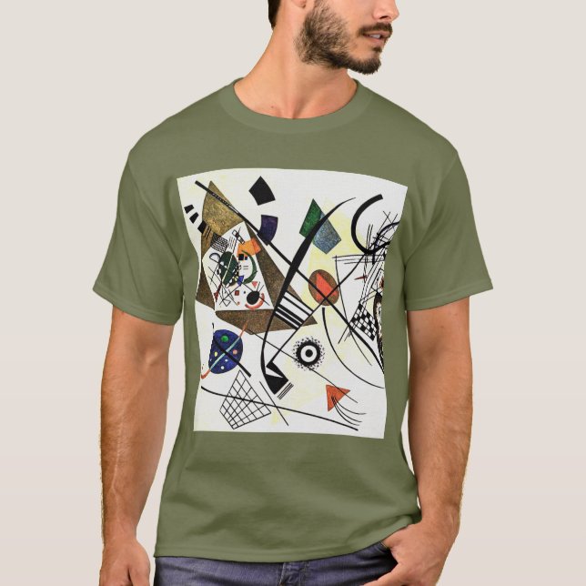 T-shirt Ligne transversale - Kandinsky (Devant)