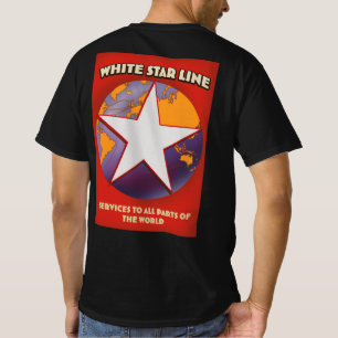 T-shirt Ligne White Star Navire de croisière.T-shirts