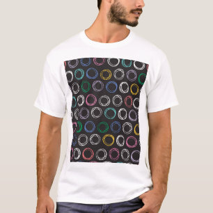 T-shirt Lignes brossées : dessin mains dessinées sans join