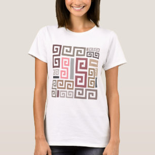 T-shirt lignes colorées artistiques abstraites modernes