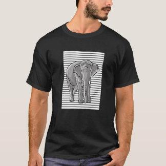 T-shirt Lignes d'amour éléphant pour éléphant