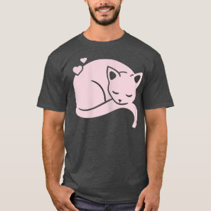 T-shirt Lignes De Chat D'Été Pour Femmes 
