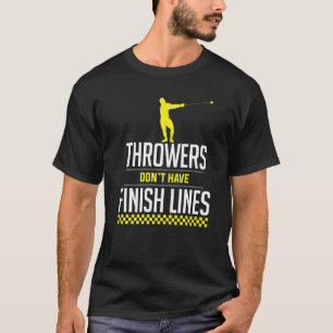 T-shirt Lignes De Finition Épaisse Marteau Jetant Jetant A