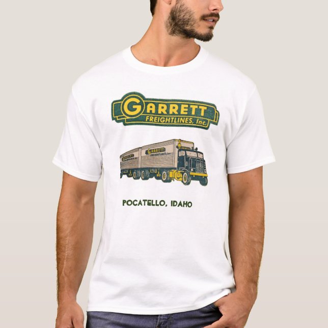T-shirt Lignes de fret Vintages Garrett (Devant)