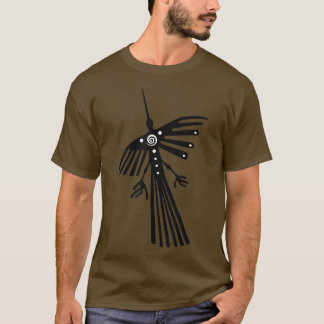 T-shirt Lignes de Nazca Pérou à Hummingbird condor silhoue